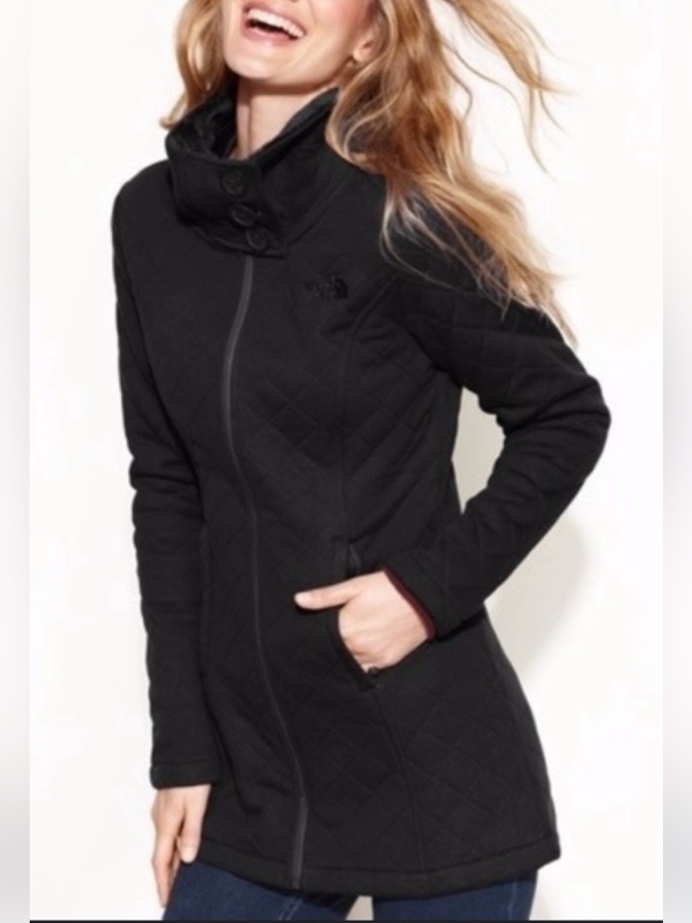 The North Face Women’s Caroluna Black Quilted Jacket SMALL NEW